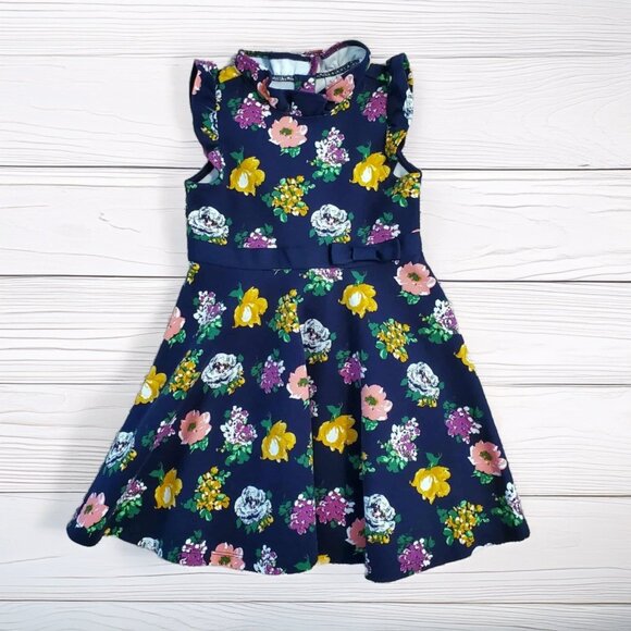 NWOT Janie and Jack Floral Pont Dress - Size 4 - Picture 1 of 5